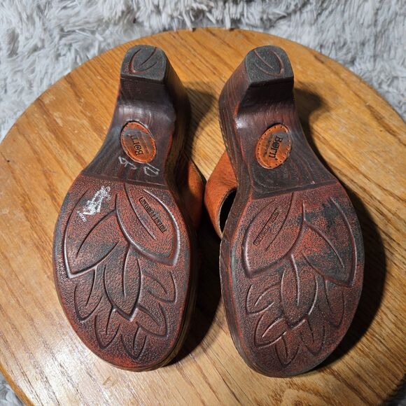 WINTER SALE Born Women 6/36.5 Retro Y2K Marisole Style Leather Open Heel Sandals - Picture 6 of 9